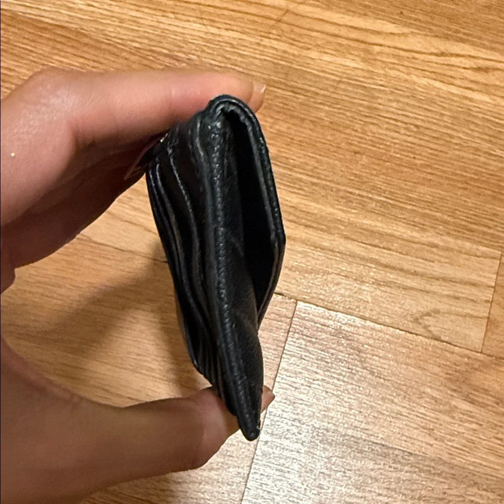 Saint Laurent Black Quilted Envelope Card Wallet with Gold YSL Emblem - Picture 11 of 11